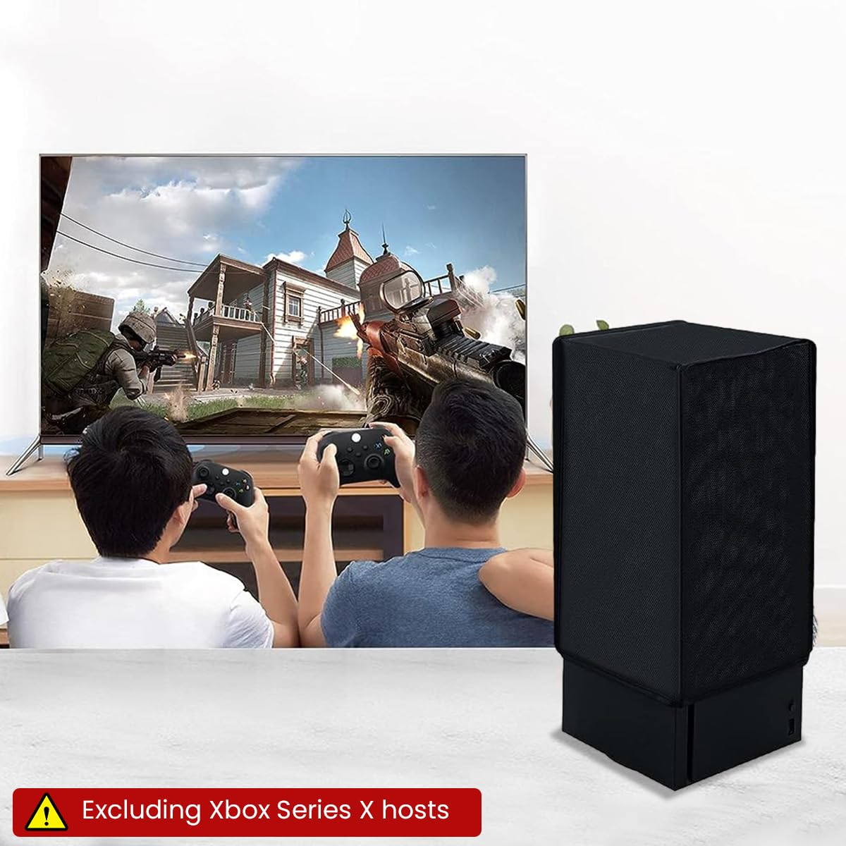 ZORBES Dust Cover for SONY Xbox Series X, Black Dust Proof Cover For Xbox Series X Console Durable Oxford Dust Proof Cover with Preset USB Ports Open ZORBES Dust Cover for SONY Xbox Series X, Black Dust Proof Cover For Xbox Series X Console Durable Oxford Dust Proof Cover with Preset USB Ports Open